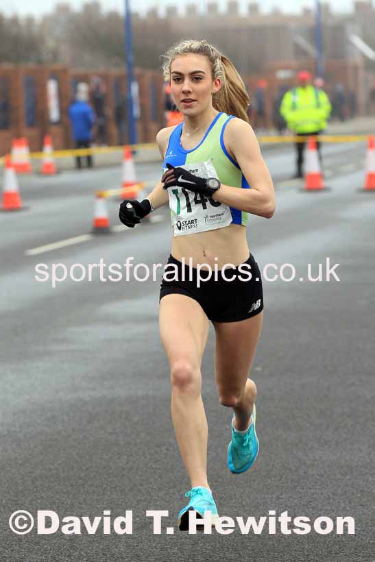 Senior womens 6 Stage 2023 Northern Mens 12 stage and Womens 6 Stage Relays and Young Athletes, Redcar. Photo: David T. Hewitson/Sports for All Pics